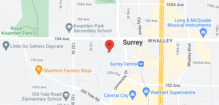 map of 1707 13308 103A AVENUE